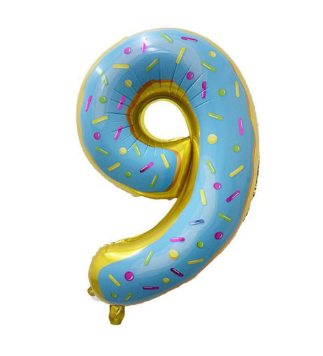 Picture of FOIL BALLOON NUMBER 9 SPRINKLES 32 INCH